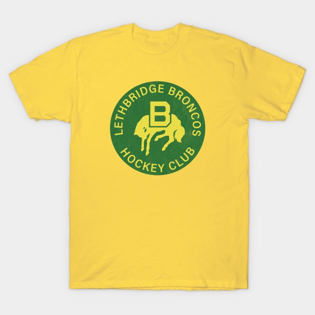 Defunct - Lethbridge Broncos Hockey T-Shirt by LocalZonly